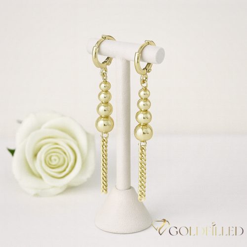 Gold-Filled Hypoallergenic Earrings 50mm 14K color