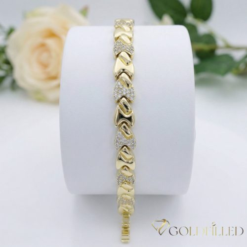 Gold-Filled Hypoallergenic Bracelet 17cm/8mm 14K color