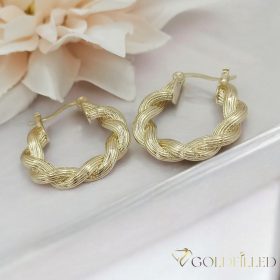 Gold-Filled Hypoallergenic Hoop Earrings 30mm 14K color