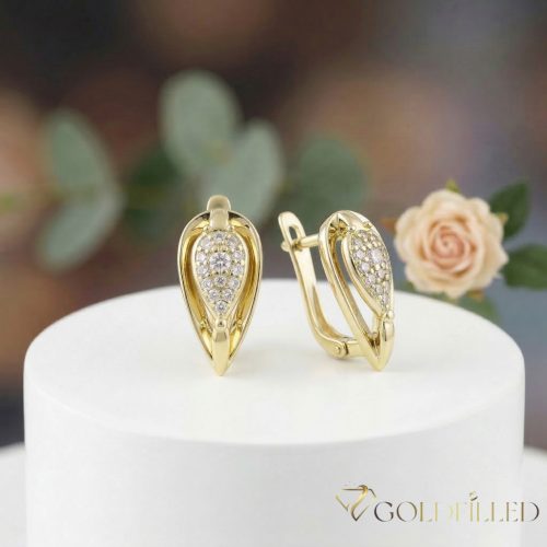Gold-Filled Hypoallergenic Earrings 17 mm 14K color