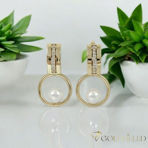 Gold-Filled Hypoallergenic Earrings 34mm 14K color	