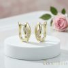 Gold-Filled Hypoallergenic Earrings 16mm 14K color