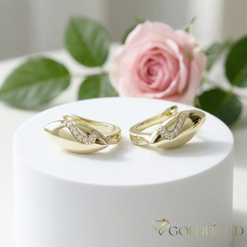 Gold-Filled Hypoallergenic Earrings 16mm 14K color