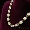 Gold-Filled Hypoallergenic Luxury Barakka Necklace Length 28'' (60cm) long and 12mm wide (110g) 14K Multicolor