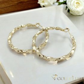 Gold-Filled Hypoallergenic Hoop Earrings 40mm 14K color	