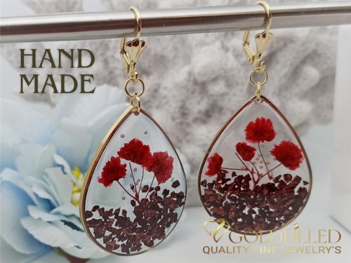 Handmade Hypoallergenic Drop Earrings 60mm 14K color	