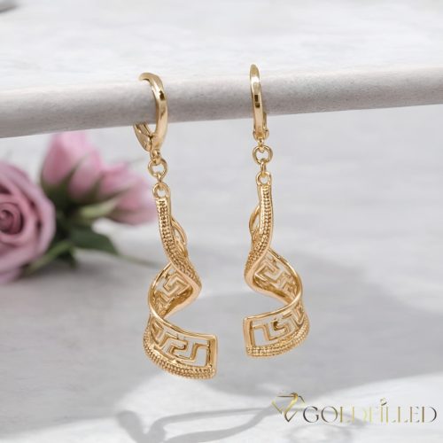 Gold-Filled Hypoallergenic Earrings 50mm 18K color