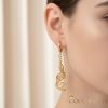 Gold-Filled Hypoallergenic Earrings 50mm 18K color