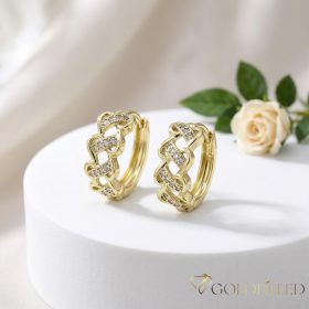 Gold-Filled Hypoallergenic Earrings 15mm 14K color
