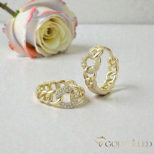 Gold-Filled Hypoallergenic Earrings 16mm 14K color