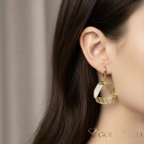 Gold-Filled Hypoallergenic Earrings 38mm 14K color