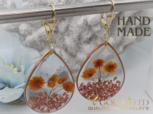 Handmade Hypoallergenic Drop Earrings 60mm 14K color	