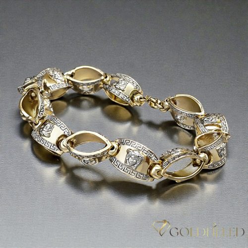 Gold-Filled Hypoallergenic Bracelet 24cm /11mm Multicolor