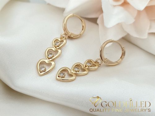 Gold-Filled Earrings 37mm 18K color	