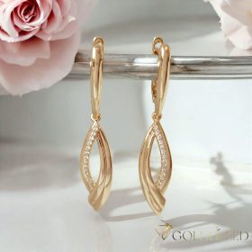 Gold-Filled Hypoallergenic Earrings 46mm 18K color