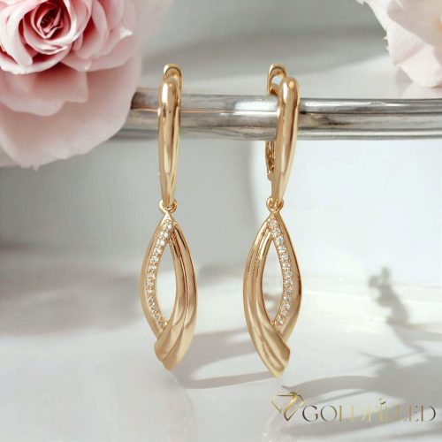 Gold-Filled Hypoallergenic Earrings 46mm 18K color