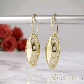Gold-Filled Hypoallergenic Earrings 38mm 14K color	