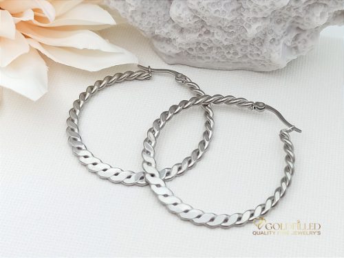 Gold-Filled Hypoallergenic Hoop Earrings 40mm	