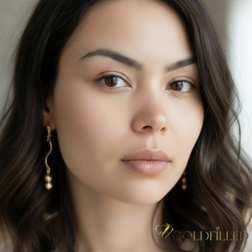 Gold-Filled Hypoallergenic Earrings 54mm 14K color