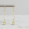 Gold-Filled Hypoallergenic Earrings 54mm 14K color