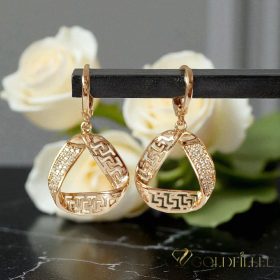 Gold-Filled Hypoallergenic Earrings 34mm 18K color