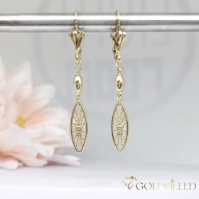 Gold-Filled Hypoallergenic Earrings 50mm 14K color