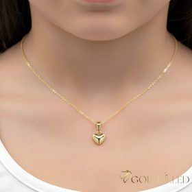   Gold-Filled Hypoallergenic Necklace Length 18'' (45cm) / 1mm +Pendant 14K color