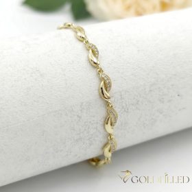 Gold-Filled Hypoallergenic Bracelet 17cm/6mm 14K color