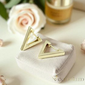 Gold-Filled Hypoallergenic Earrings 16mm 14K color