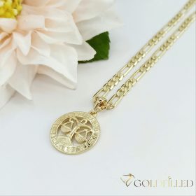   Gold-Filled hypoallergenic necklace Length 18'' (45cm) / 4mm + Libra pendant 14K color