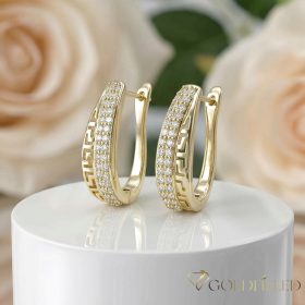 Gold-Filled Hypoallergenic Earrings 25 mm 14K color