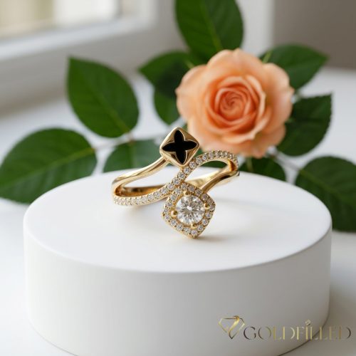 "Gold-Filled" hypoallergenic ring, in various sizes, 18K color