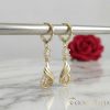 Gold-Filled Hypoallergenic Earrings 38mm 14K color
