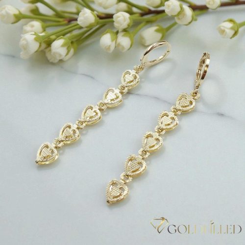 Gold-Filled Hypoallergenic Earrings 54mm 14K color