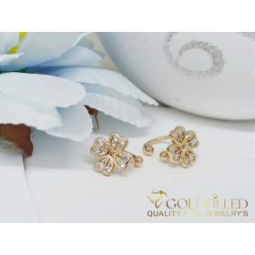 Gold-Filled Hypoallergenic Clip-On Earrings 13mm 18K color
