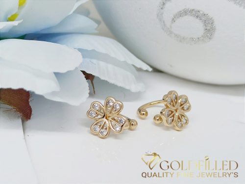 Gold-Filled Hypoallergenic Clip-On Earrings 13mm 18K color