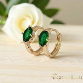 Gold-Filled Hypoallergenic Earrings 15mm 18K color	