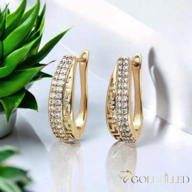 Gold-Filled Hypoallergenic Earrings 24 mm 18K color