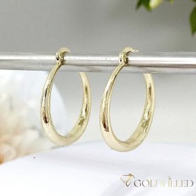 Gold-Filled Hypoallergenic Hoop Earrings 30mm 14K color