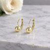 Gold-Filled Hypoallergenic Earrings 14mm 14K color 