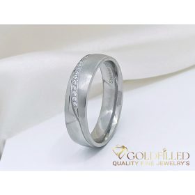Stainless Steel Ring with Stone