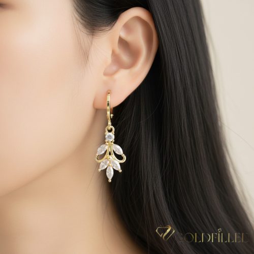 Gold-Filled Hypoallergenic Earrings 35mm 14K color